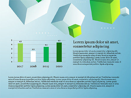 Presentation Deck with Cubes on Background, Slide 6, 03917, Data Driven Diagrams and Charts — PoweredTemplate.com