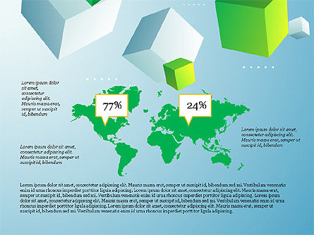 Presentation Deck with Cubes on Background, Slide 8, 03917, Data Driven Diagrams and Charts — PoweredTemplate.com
