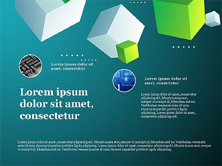 Cubierta de la presentación con los cubos en fondo, Diapositiva 9, 03917, Diagramas basados en datos — PoweredTemplate.com