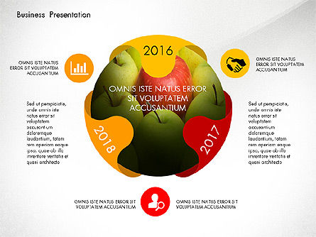 Diapositivas de Infografía, Plantilla de PowerPoint, 03921, Infografías — PoweredTemplate.com
