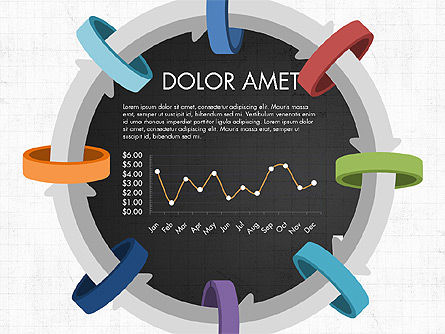 Proses Melingkar Melalui Laporan Data Berbasis Cincin, Slide 13, 03922, Bagan dan Diagram berdasarkan Data — PoweredTemplate.com