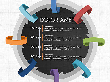 Processus circulaire par anneau, Diapositive 16, 03922, Schémas, graphiques de données — PoweredTemplate.com
