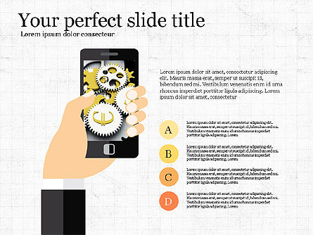 Mobile finance app presentatiesjabloon, Dia 2, 03923, Presentatie Templates — PoweredTemplate.com