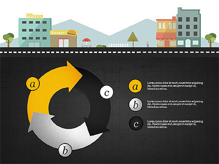 Modèle de présentation de la ville, Diapositive 9, 03931, Modèles de présentations — PoweredTemplate.com