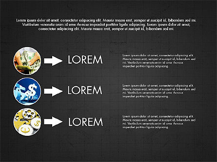 Concept de présentation de l'équipe financière, Diapositive 14, 03932, Schémas de procédés — PoweredTemplate.com