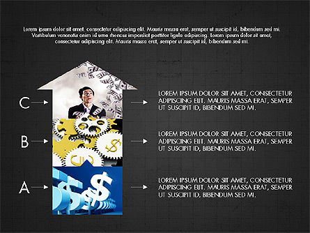 Concept de présentation de l'équipe financière, Diapositive 16, 03932, Schémas de procédés — PoweredTemplate.com