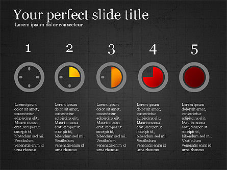Elementi infographic gestione Tempo, Slide 13, 03933, Infografiche — PoweredTemplate.com