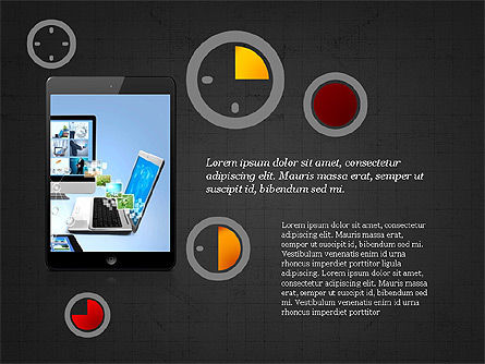 Elementi infographic gestione Tempo, Slide 15, 03933, Infografiche — PoweredTemplate.com