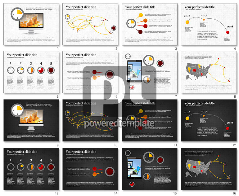 Zeitmanagement infografische Elemente