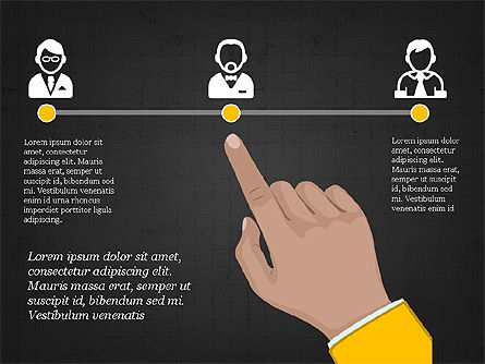 Plate-forme de diapositives de gestion du personnel, Diapositive 15, 03934, Icônes — PoweredTemplate.com