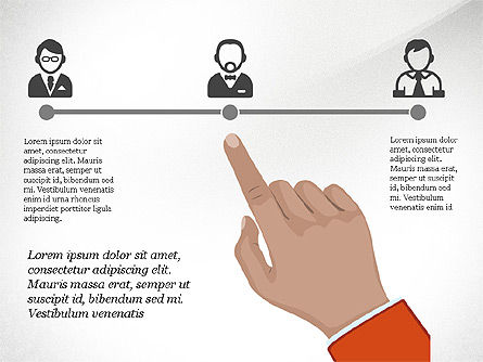 Plate-forme de diapositives de gestion du personnel, Diapositive 7, 03934, Icônes — PoweredTemplate.com