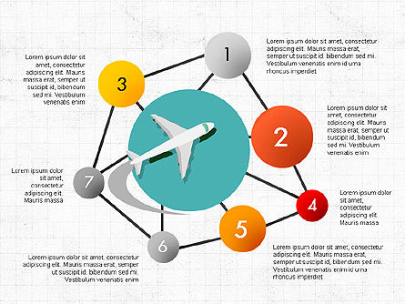 Reise nach Luftpräsentation Infografiken, Folie 6, 03935, Infografiken — PoweredTemplate.com