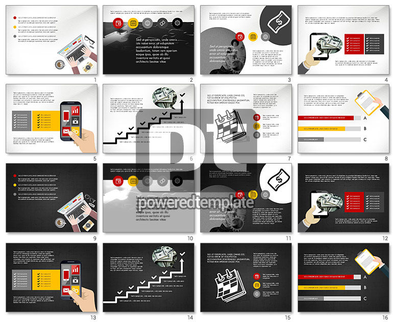 Online Finances Presentation Concept