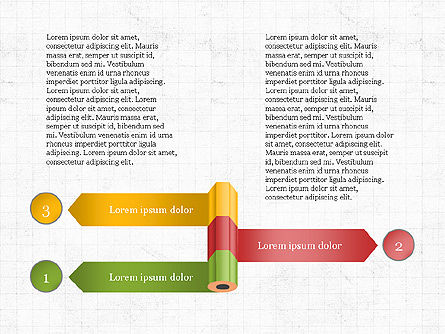 Crayon et options slide deck, Diapositive 3, 03940, Schémas d'étapes — PoweredTemplate.com
