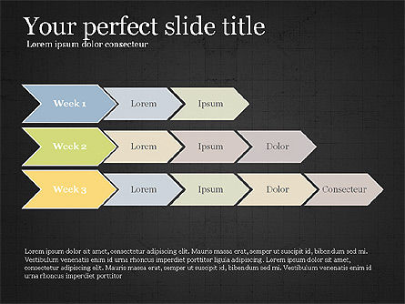 Flow Process Flat Design Diagrams, Slide 12, 03941, Process Diagrams — PoweredTemplate.com