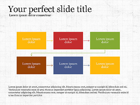 Stroomproces platte ontwerpdiagrammen, Dia 5, 03941, Procesdiagrammen — PoweredTemplate.com