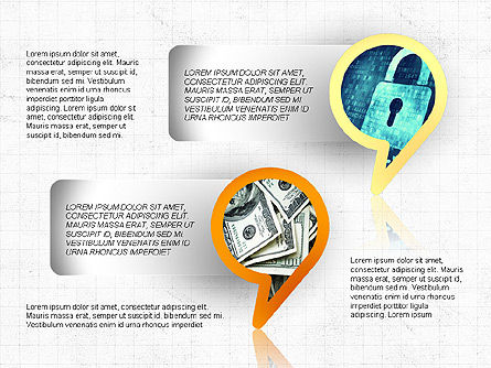  Apresentação temática da bolha de fala, Deslizar 4, 03943, Modelos de Negócio — PoweredTemplate.com