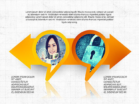 Speech Bubble Themed Presentation Deck, Slide 8, 03943, Business Models — PoweredTemplate.com