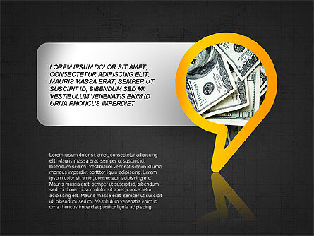 Speech Bubble Themed Presentation Deck, Slide 9, 03943, Business Models — PoweredTemplate.com