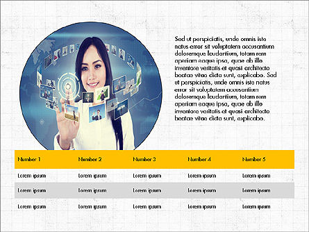 Internet-Technologie Präsentationsvorlage, Folie 8, 03944, Präsentationsvorlagen — PoweredTemplate.com