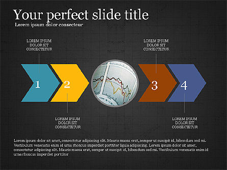 Schéma de processus glisse le pont, Diapositive 10, 03949, Schémas de procédés — PoweredTemplate.com