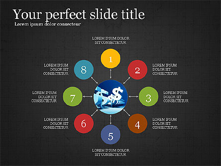 Process Diagram Slide Dek, Slide 12, 03949, Diagram Proses — PoweredTemplate.com