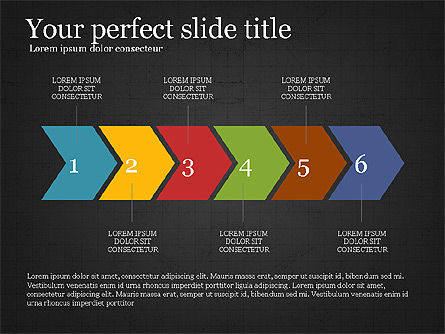 Schéma de processus glisse le pont, Diapositive 16, 03949, Schémas de procédés — PoweredTemplate.com