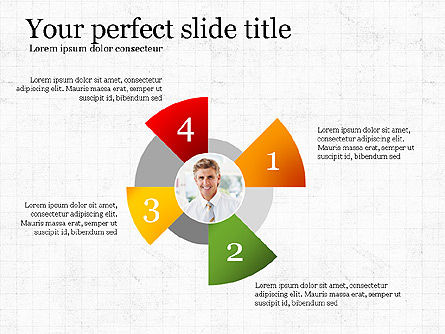 Opciones y etapas Slide Deck, Plantilla de PowerPoint, 03956, Diagramas de la etapa — PoweredTemplate.com