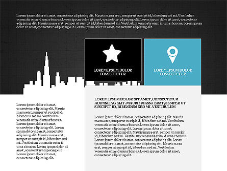 Cityscape Silhouette Presentation Concept, Slide 12, 03960, Presentation Templates — PoweredTemplate.com