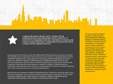Cityscape Silhouette Presentation Concept, Slide 7, 03960, Presentation Templates — PoweredTemplate.com