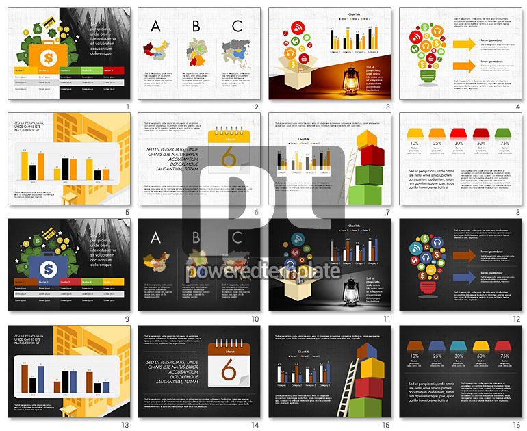 Financieel resultaat presentatieconcept