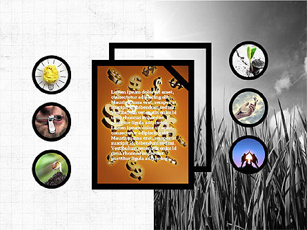 Formen und Fotos Präsentation Deck, Folie 3, 03973, Schablonen — PoweredTemplate.com