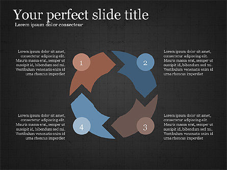 Proses Panah Slide Dek, Slide 14, 03977, Diagram Proses — PoweredTemplate.com