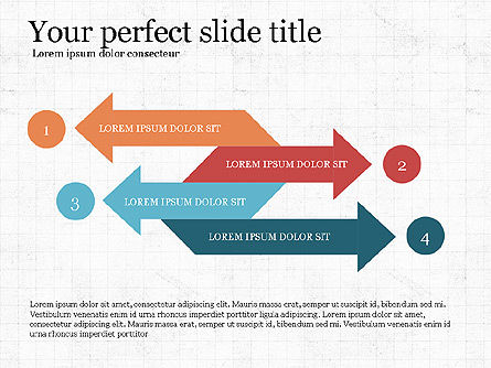 Setas de proceso Cubierta de diapositivas, Diapositiva 2, 03977, Diagramas de proceso — PoweredTemplate.com