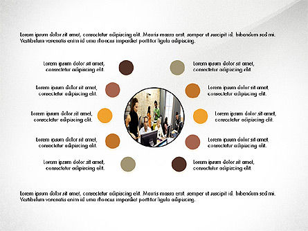 Minimalistische project presentatie concept, PowerPoint-sjabloon, 03978, Presentatie Templates — PoweredTemplate.com