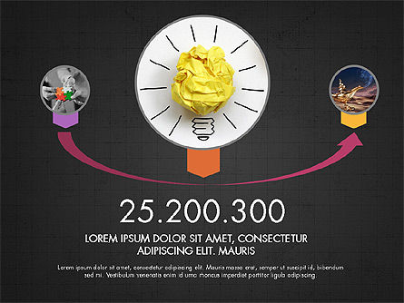 Concept de présentation des cercles et des textes, Diapositive 13, 03983, Modèles de présentations — PoweredTemplate.com