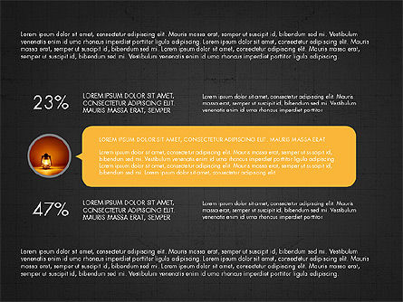 Círculos y Textos Concepto de Presentación, Diapositiva 14, 03983, Plantillas de presentación — PoweredTemplate.com