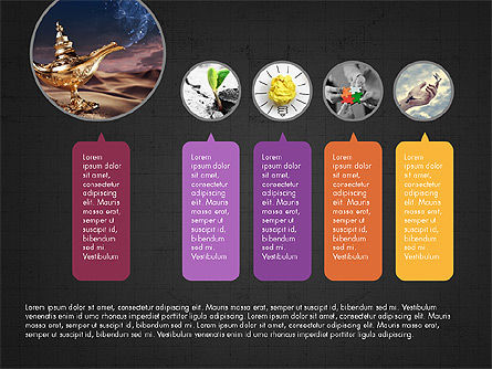 Concept de présentation des cercles et des textes, Diapositive 15, 03983, Modèles de présentations — PoweredTemplate.com