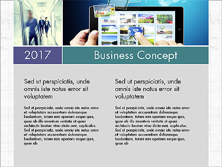 Concepto de informe de procesos y etapas, Diapositiva 6, 03987, Diagramas de la etapa — PoweredTemplate.com