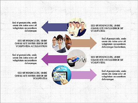 Concepto de informe de procesos y etapas, Diapositiva 7, 03987, Diagramas de la etapa — PoweredTemplate.com