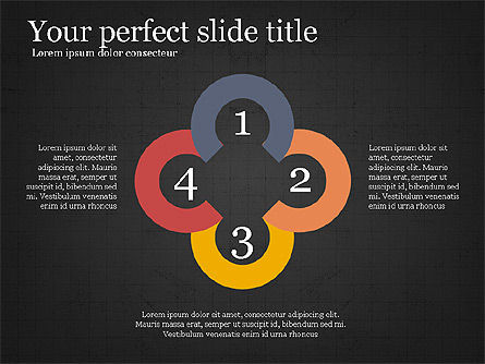 Project Presentation Concept with Flat Shapes, Slide 10, 03990, Presentation Templates — PoweredTemplate.com