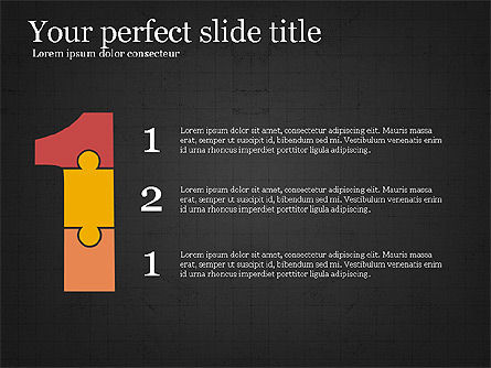 Project Presentation Concept with Flat Shapes, Slide 13, 03990, Presentation Templates — PoweredTemplate.com