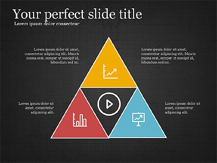 Project Presentation Concept with Flat Shapes, Slide 16, 03990, Presentation Templates — PoweredTemplate.com