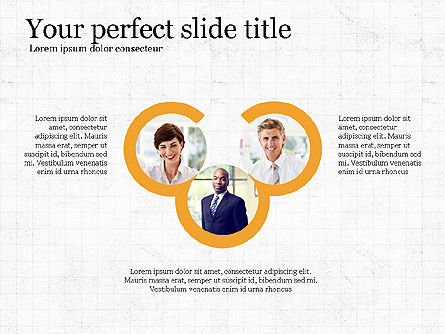 Project Presentation Concept with Flat Shapes, Slide 7, 03990, Presentation Templates — PoweredTemplate.com