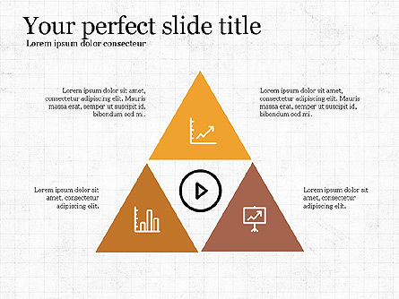 Project Presentation Concept with Flat Shapes, Slide 8, 03990, Presentation Templates — PoweredTemplate.com
