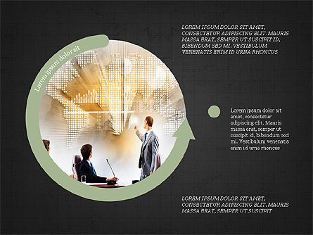 Infografía circular, Diapositiva 11, 03995, Diagramas de proceso — PoweredTemplate.com