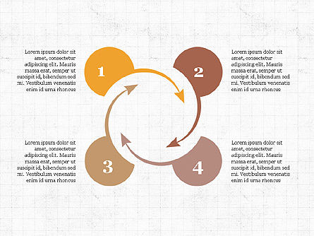 Infographies circulaires, Diapositive 7, 03995, Schémas de procédés — PoweredTemplate.com