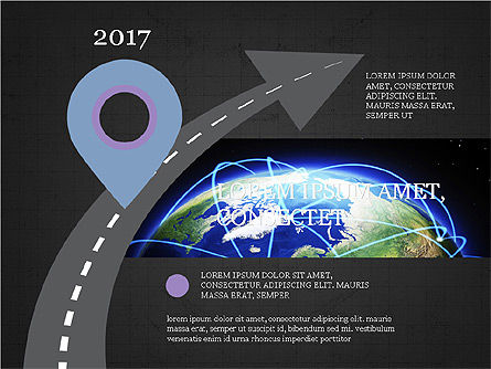 Plantilla de presentación del concepto de hoja de ruta, Diapositiva 9, 03996, Modelos de negocios — PoweredTemplate.com