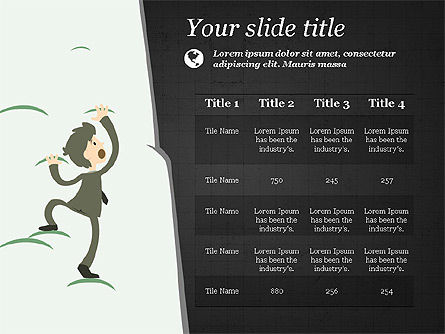 Moving to Success Presentation Template, Slide 14, 03997, Presentation Templates — PoweredTemplate.com