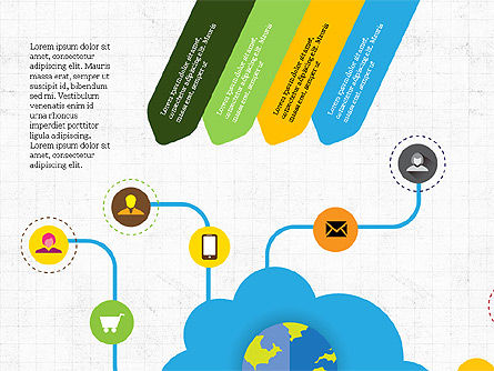 Modèle de présentation des services en nuage, Diapositive 8, 04005, Modèles de présentations — PoweredTemplate.com